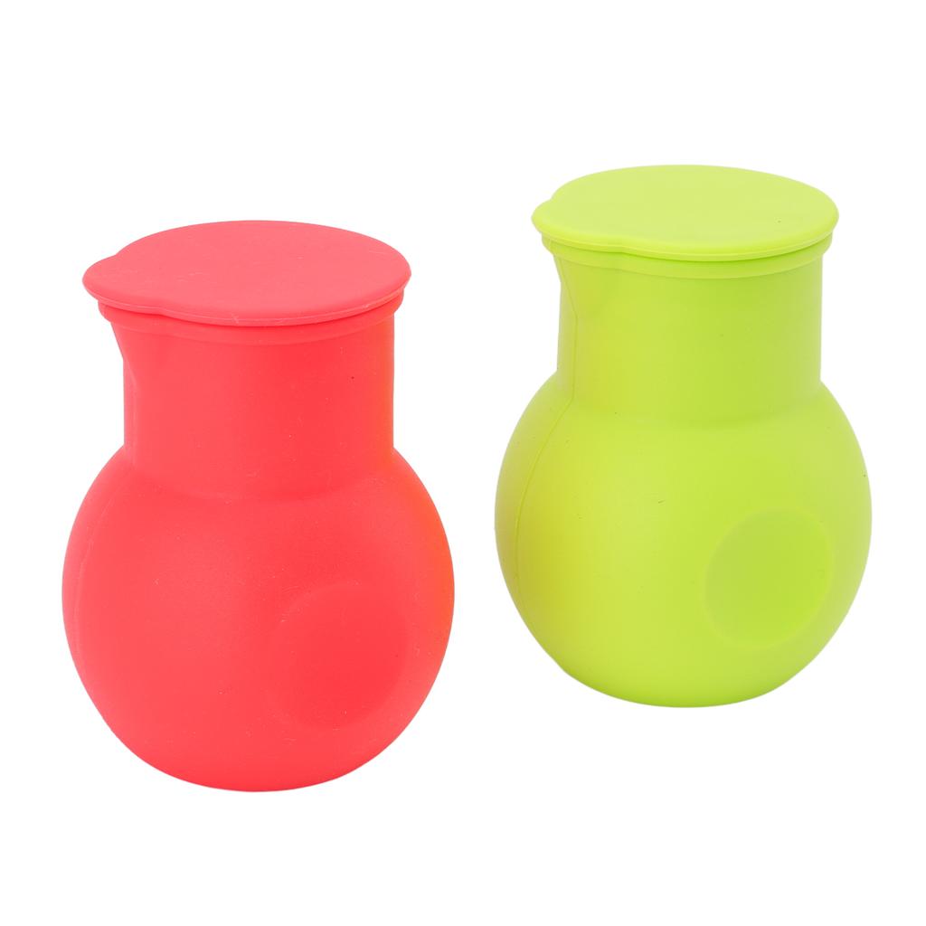 2 szt. Silikonowy Garnek do Podgrzewania Czekolady Czerwony i Zielony Wielofunkcyjny Mikrofalowy Topielnik Czekolady do Kuchni Pieczenia