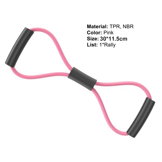 Faixa de ioga para exercícios modeladora corporal rosa