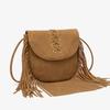 Summer Fashion Retro Lace-up Women's Tassel Bag, Retro Matte Commuting Large Capacity Crossbody Bag