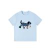Summer new cartoon dog print design short-sleeved T-shirt women's casual loose and cute versatile bottoming top