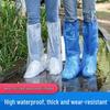 Waterproof Anti-Slip Mid-Calf Disposable Rain Shoe Covers for Men and Women