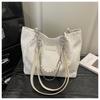 1Pc  Trend Fashion Bag Temperament Versatile Large Capacity Casual Handheld Student Commuter Underarm Bag