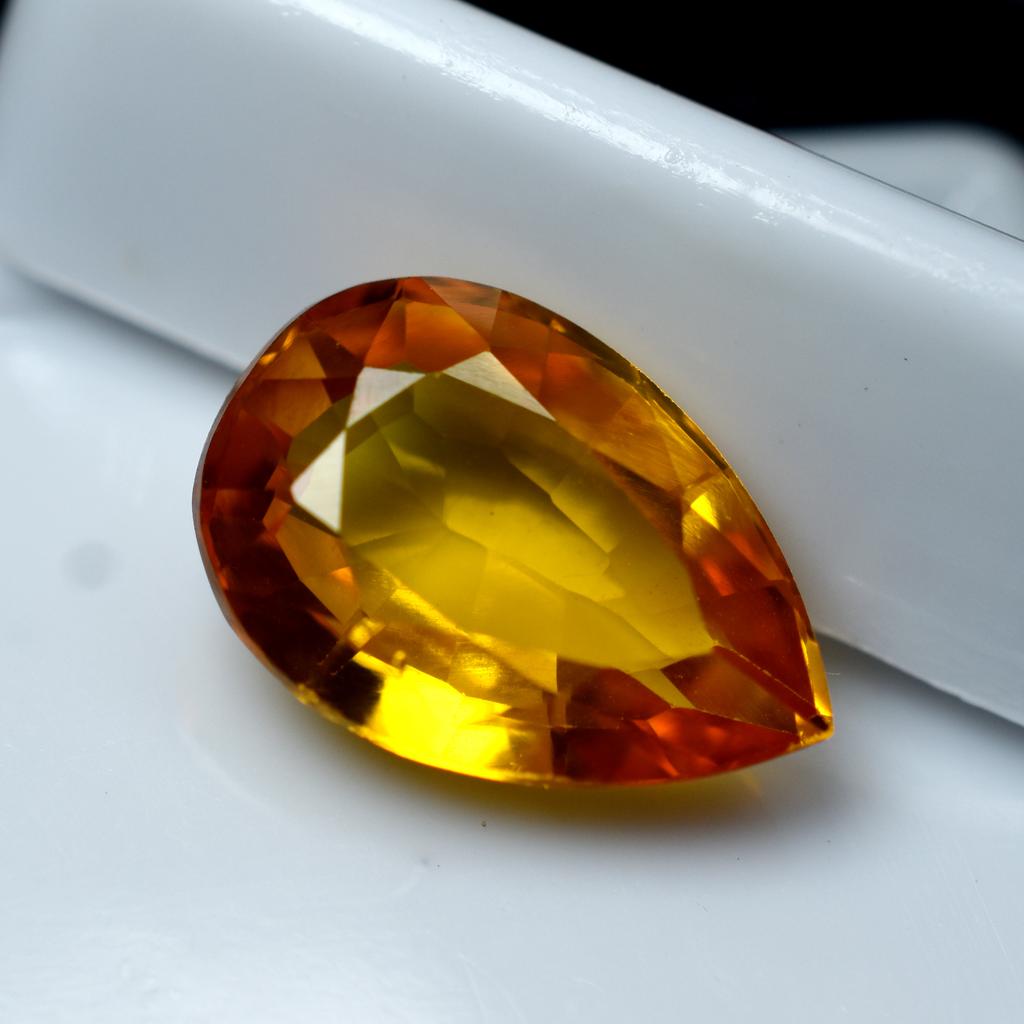 Natural Unique Orange SAPPHIRE Pear Cut 5.80 Ct Jewelry Making Gems