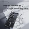 Kovový nárazuvzdorný kryt na telefon Samsung S24 Ultra s bezrámečkovým magnetickým stojánkem a airbagem pro S23U pro odvod tepla