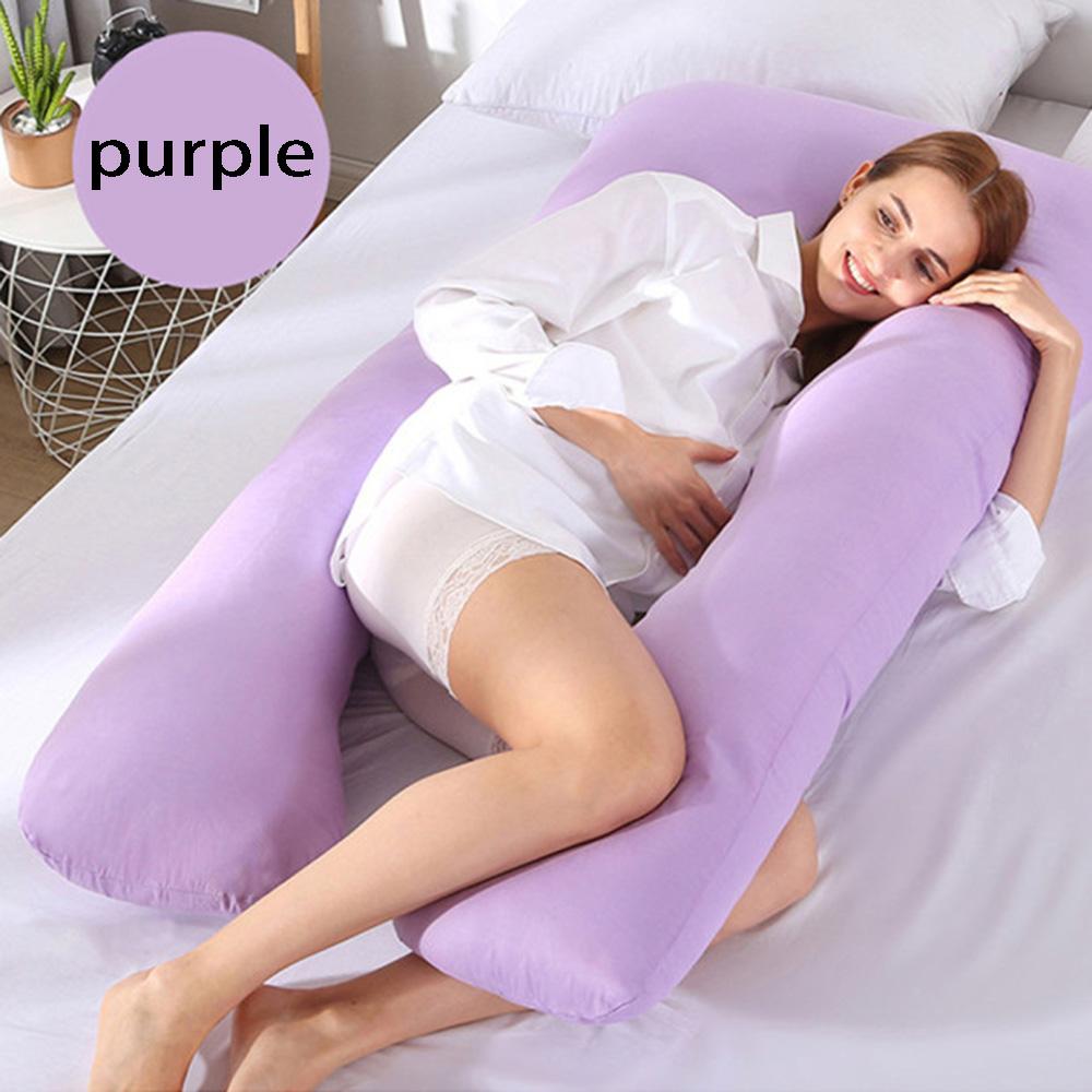 1PC Cotton Pregnant Maternity U-type Pillow Case Sleeping Support Pillow Cover Household Sleeping Support Accessory Tools