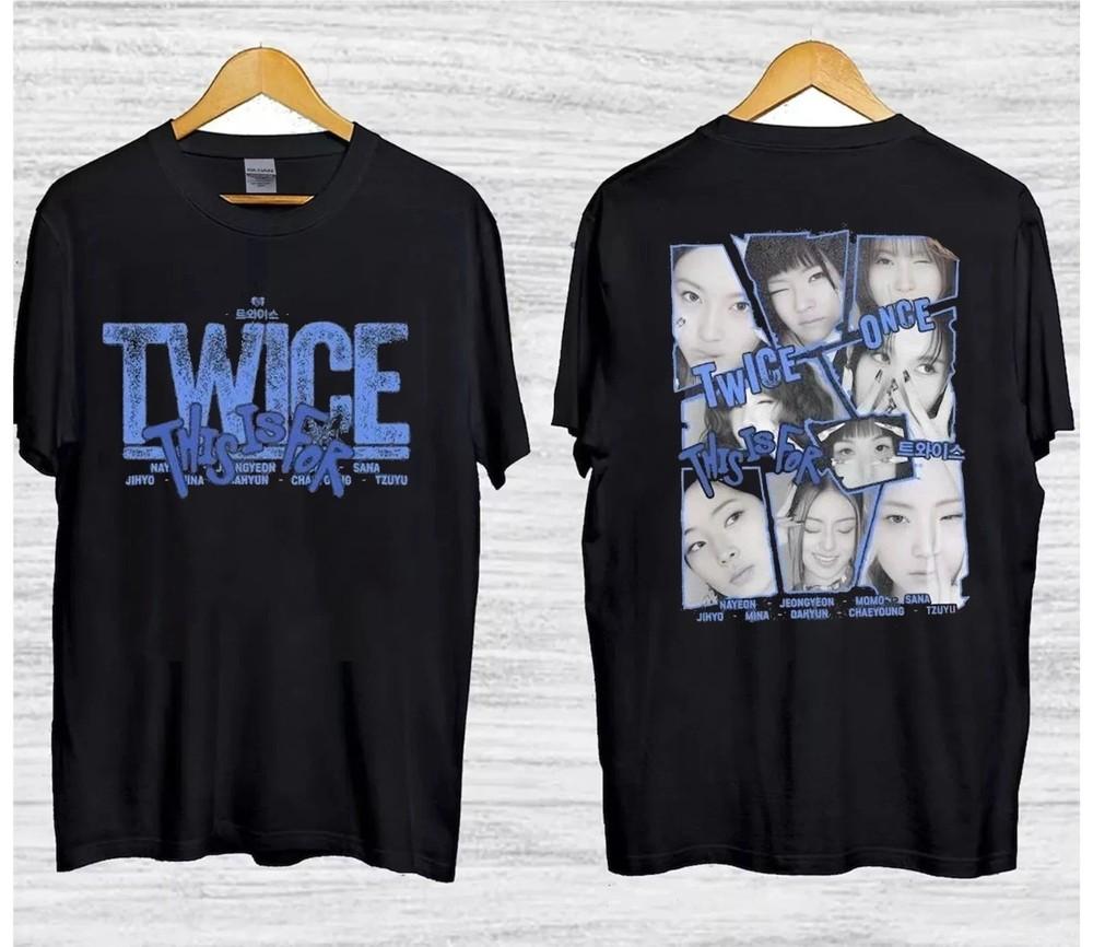 Twice This Is Tour 2026 T-Shirt Retro Twice Kpop Fan Gift Unisex T-Shirt L