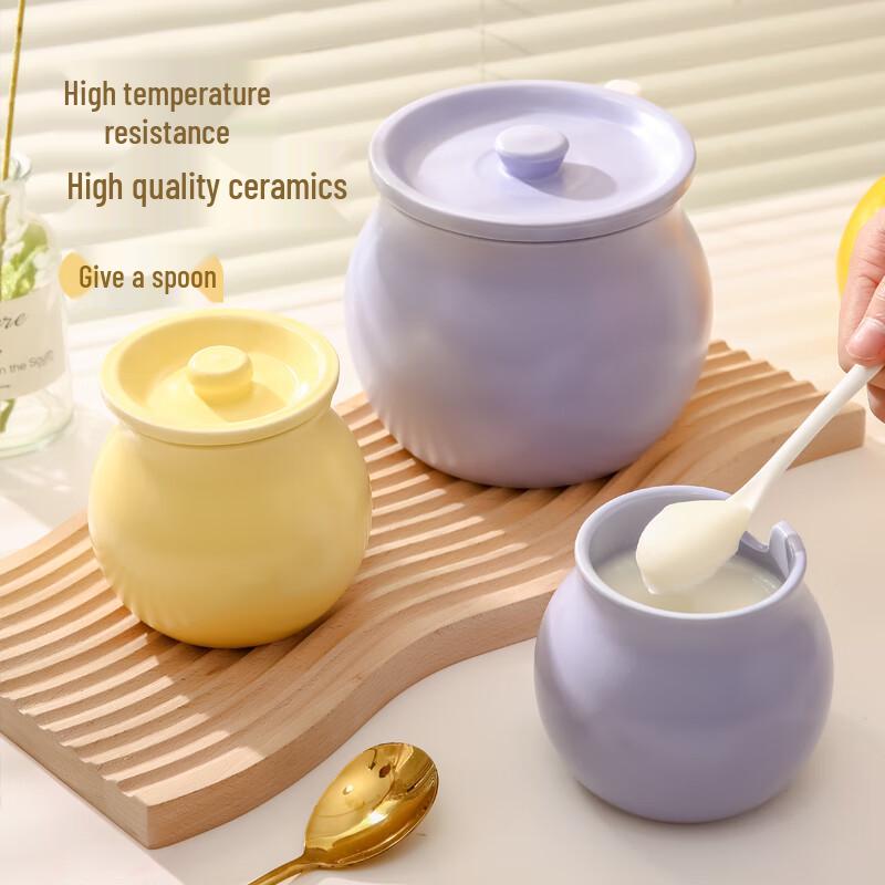 Naijiang Ceramic High-Temperature Resistant Oil/Seasoning Jar with Lid