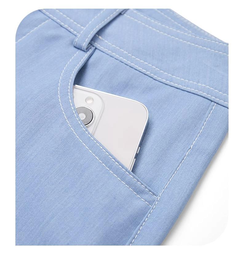 Women's Summer 2025 Ice Silk Tencel Jeans: New Loose, Slimming, Wide-Leg and Straight-Leg Styles