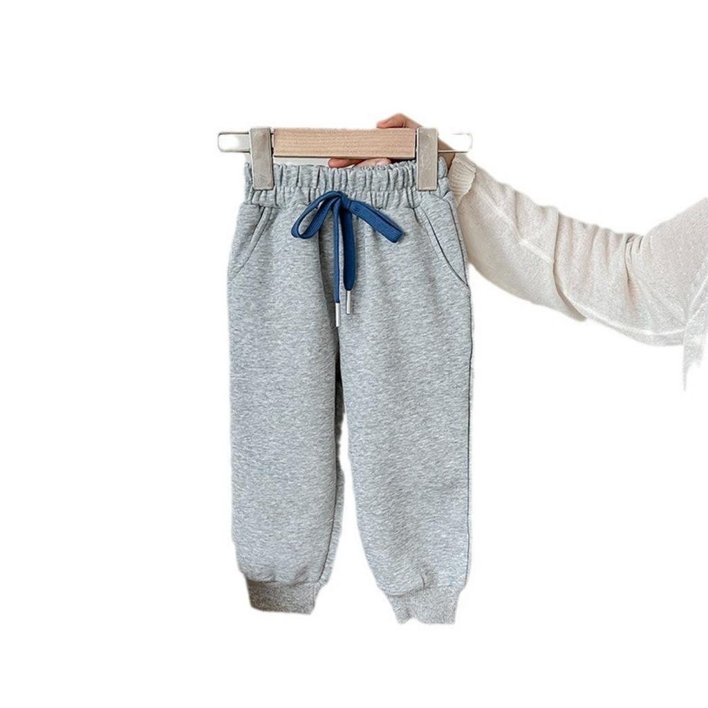 Kinder Herbst- und Winter-Sweathose, lockere und vielseitige lässige Sporthose für Jungen und Mädchen, Baby-Plüsch-Langhose