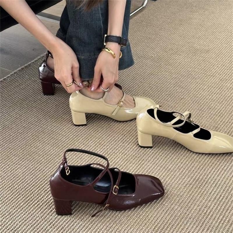 New Style Heels Lolita Shoes Branded Pumps Sandals Ladies Peep Toe Nude Basketball Platform Slip On All-Match Lace-Up Heels