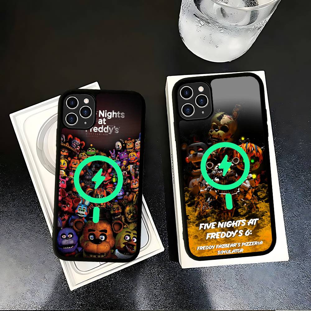 F-FNAF Five-nights-At-Freddys Magnetic For Magsafe Phone Case For iPhone 17 Air 16 Pro Max 15 14 13 12 11 Protective Cover
