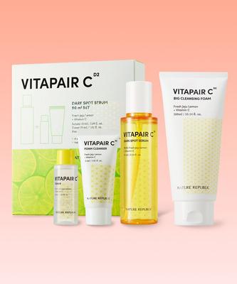 [SET] VitaPair C Pickelserum 90ml Große Größe Spezial-Set + Großes Schaumreinigungsmittel 300ml