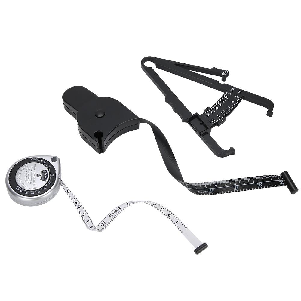 Body Fat Tester Retractable Waist Measuring Tape BMI Measuring Tool Weight Loss Caliper