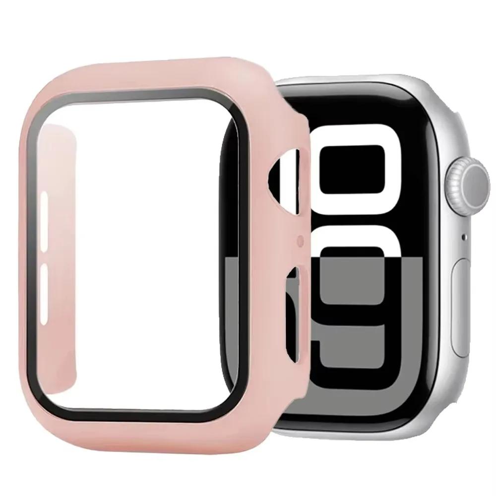 Tempered Glass+Cover For Apple Watch 11 10 46mm 42mm Ultra 3/2 49mm Screen Protector Case iWatch Series 9 8 7 6 5SE 45mm 44 40mm