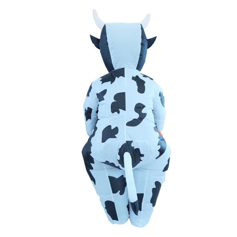 İnek Şişme Kostüm Sıcak Çizgi Film Bebek Kostümü Parti Komik İnternet Ünlüsü Atmosfer Aksesuarları