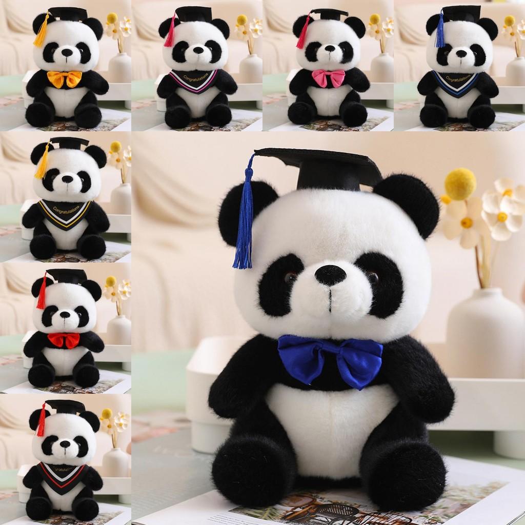 Dr Panda Plush Toy Stuffed Animal Doll Decoration Graduation Memorial Gift
