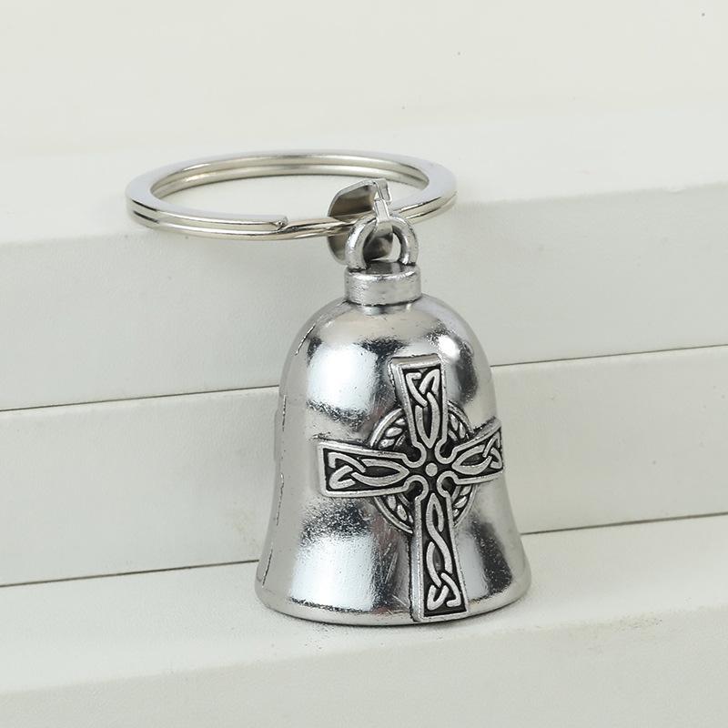 

1 шт. Вінтажна Маленька Дзвіночок Підвіска Ангельські Крила Хрест Дзвіночок Брелок Чоловічі Панк Мотоциклістські Рок Екзорцизм Аксесуари A5