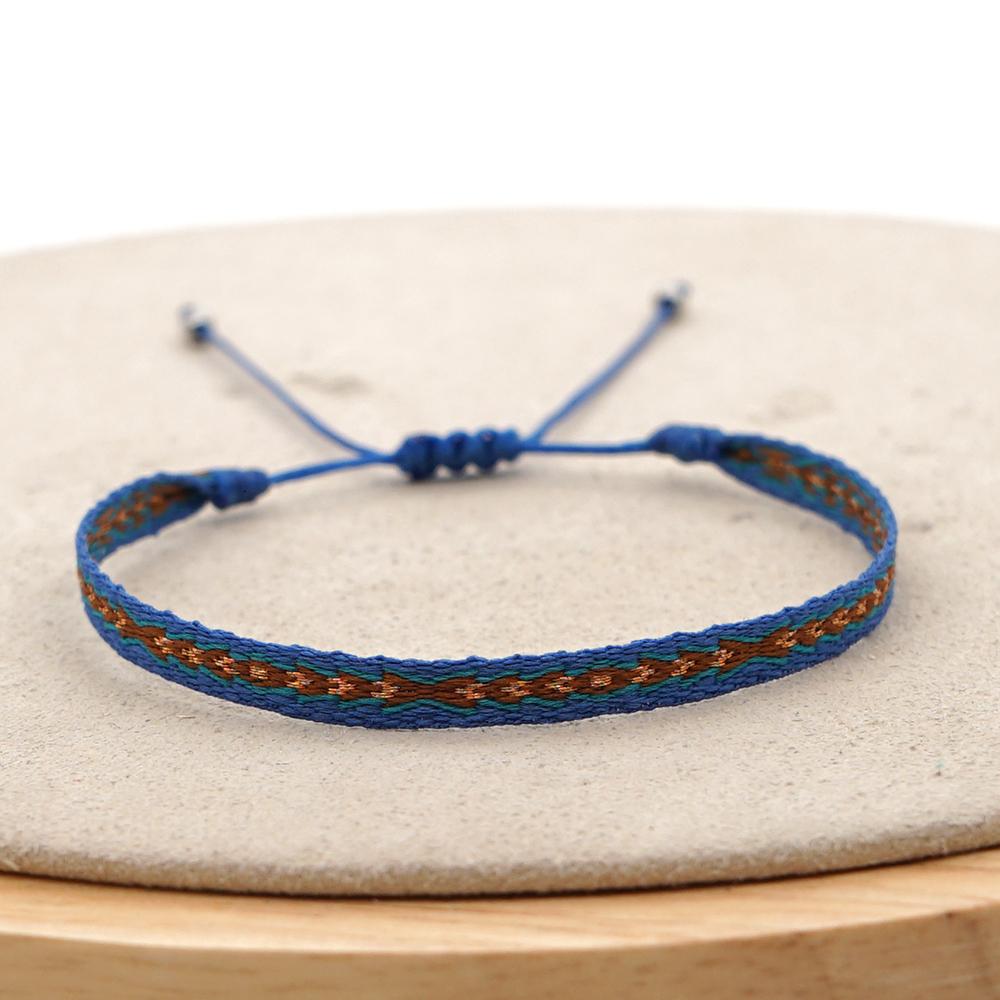 Easter New Boho Handmade Braided Bracelets For Women Pattern Friendship Rope Bracelet Vintage Colombia Weave Jewelry Textile