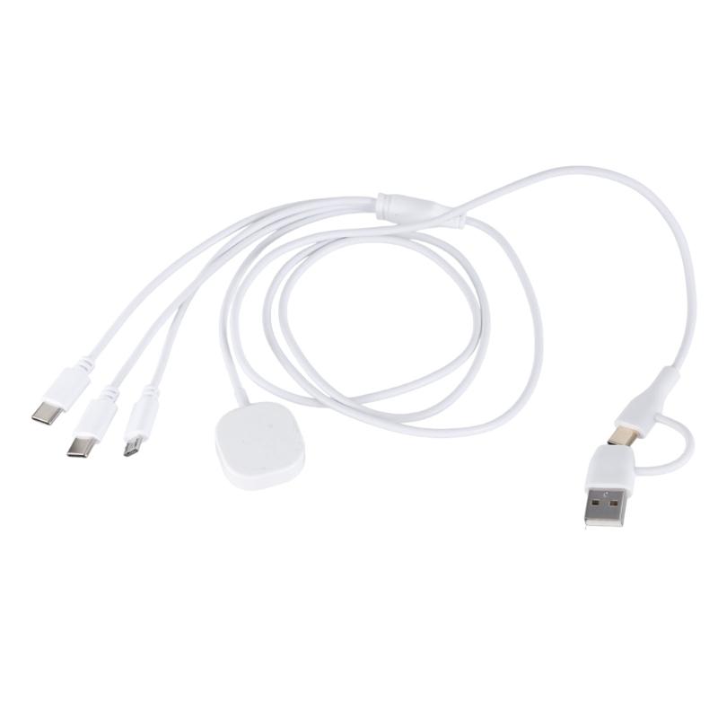 

Type C USB to Double Type C+Micro USB+ Watch Charger Cable for Cellphone Tablet Watch Multi Charging Cable 1