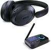Headphones Mixx Audio StreamQ TV + StreamPort TV (40 H Wireless) Black