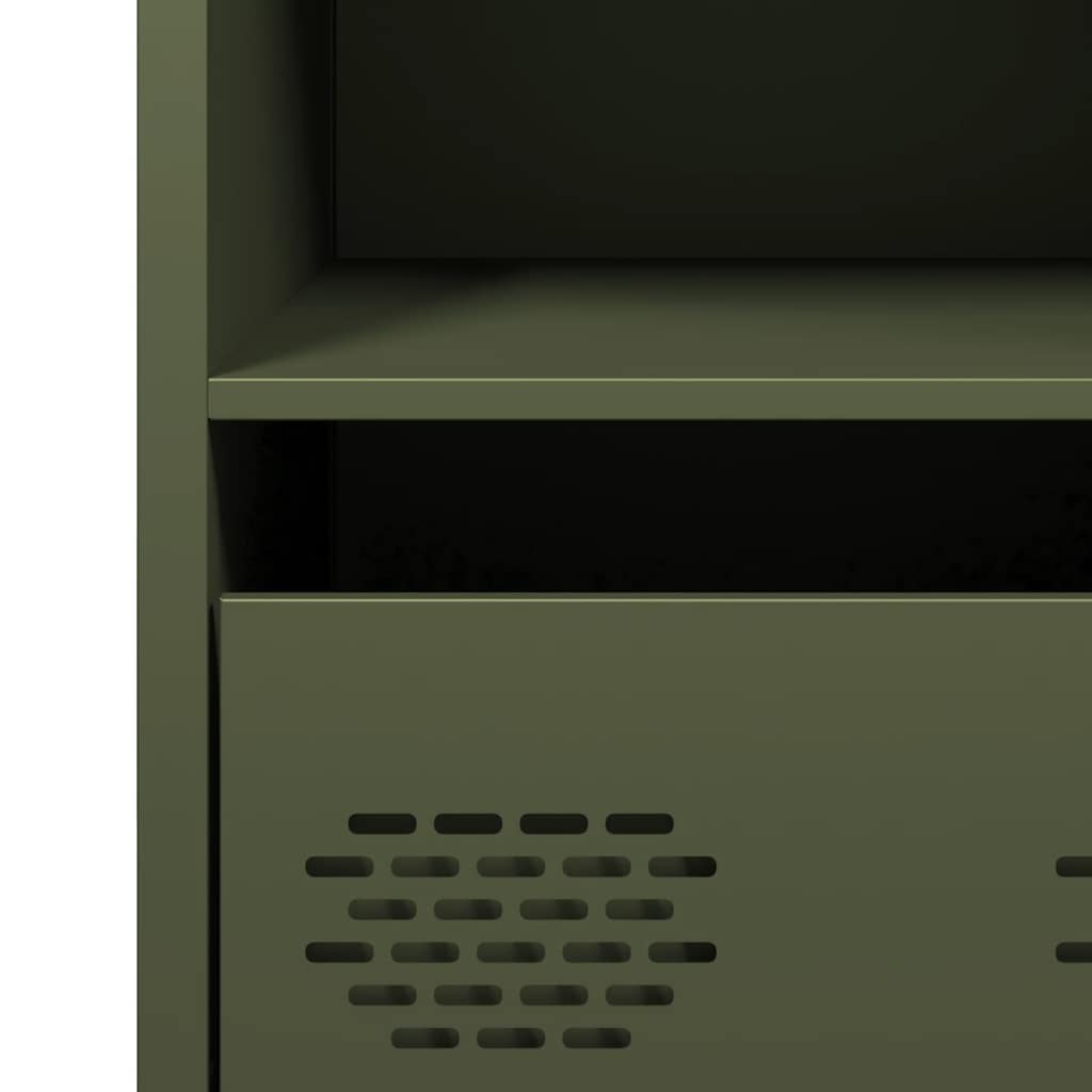 Sideboard Olive Green 68 X 39 X 73.5 Cm Cold Rolled Steel