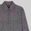 BOSS Regular Fit Wool Cotton Blend Shirt Medium Grey