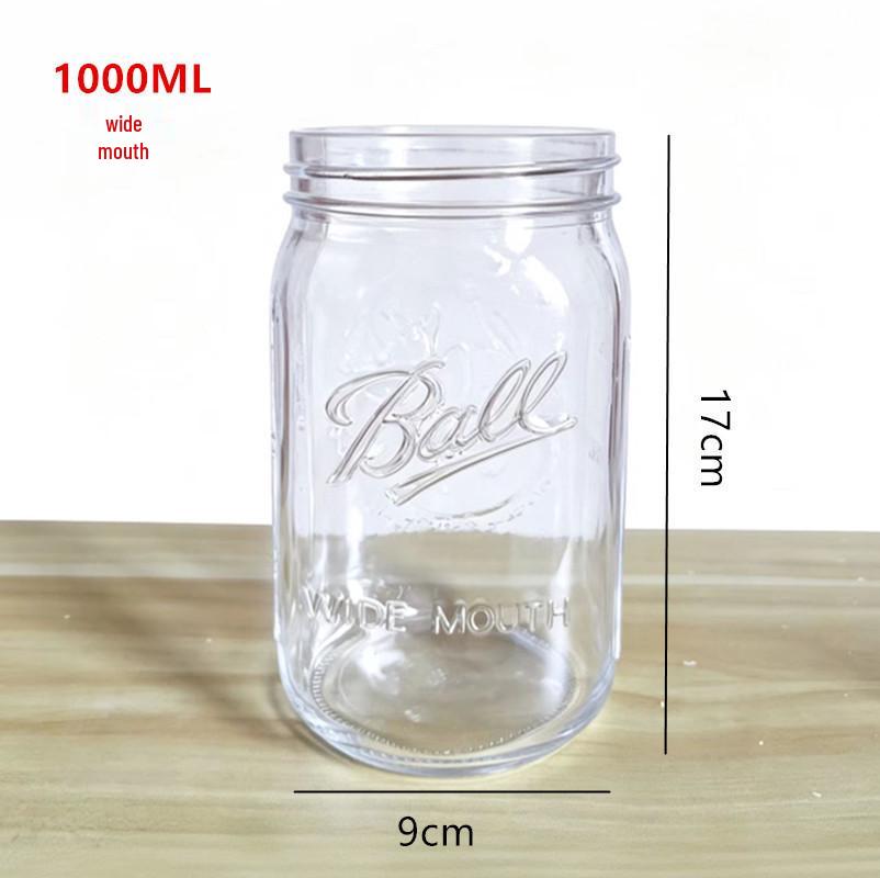 Food-Grade Glass Sprouting Jar with Multi-Functional Strainer Lid for Homemade Hydroponic Bean and Pea Seedlings.