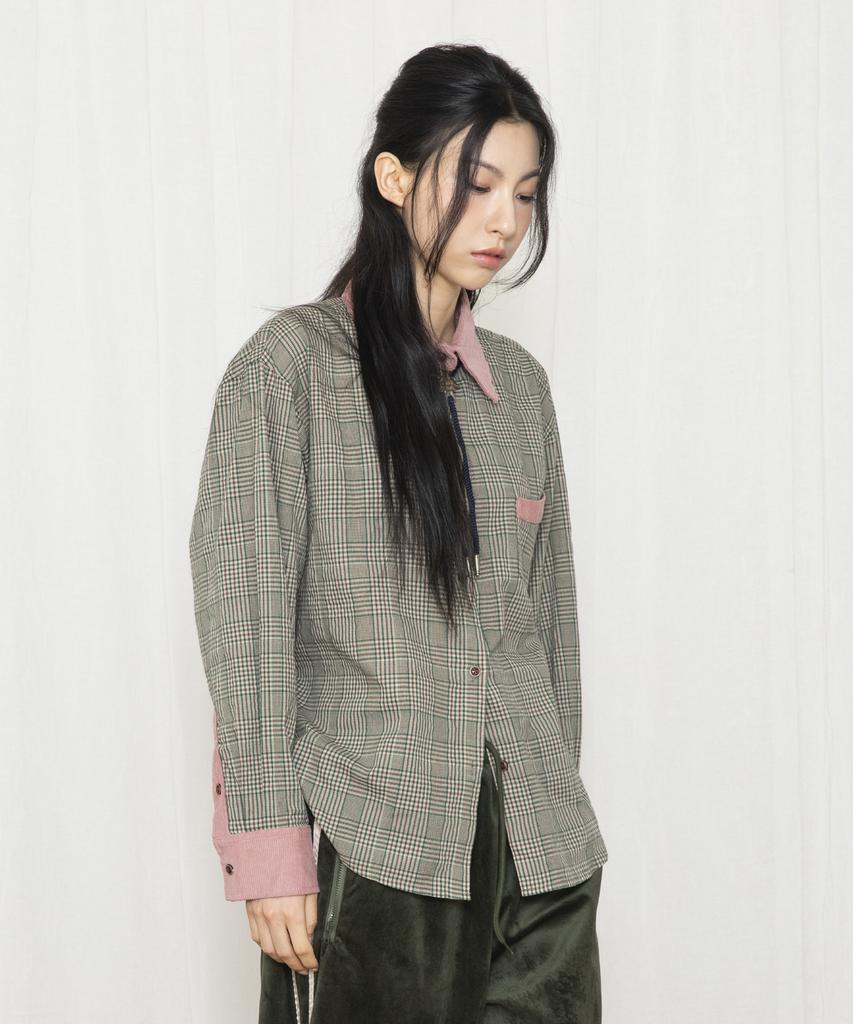 RuNaKi'Hu' Wxts002 Farmer Check Shirt (Pink)