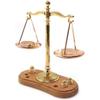 Leadigol Miniature Metal Vintage Balance Scale, 5.2x4.2x2cm Mini Balance Justice Law Scale Figurine, 1: 12 Scale Mini Simulation Justice Scale Model