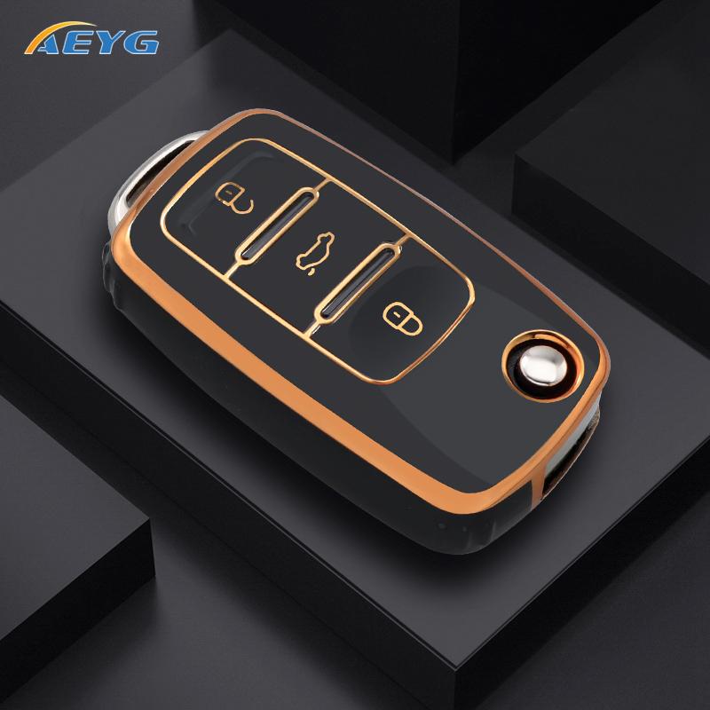 Car Key Cover Protection Shell For Volkswagen Vw Polo Golf Passat Tiguan Beetle Caddy T5 Up Eos Skoda Octavia Seat Leon Altea