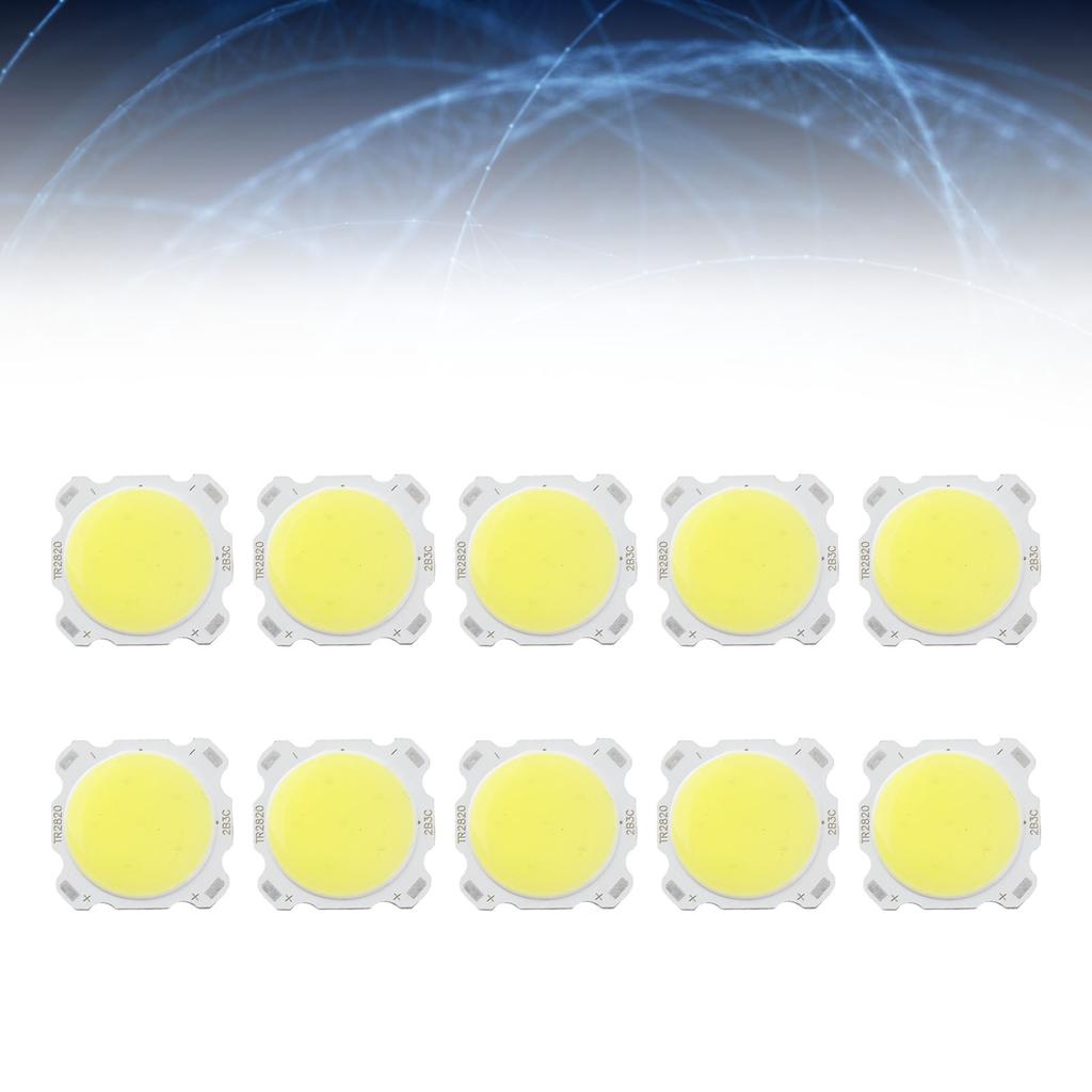 10pcs Round COB 3W High Power LED Chip Bulb Lamp Light Warm White
