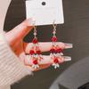 Trend Retro Zircon Rose Earrings Delicate Temperament Women's Earrings Party Festive Wwedding Party Jewelry