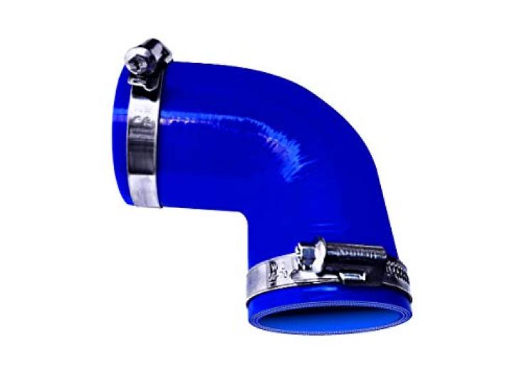 

TOYOKING Silicone Hose with Hose 40mm Inner No Radiator Air Cleaner Radiator Universal Fit High-Tech Band, 90-Degree Elbow, Diameter, Blue, Logo,