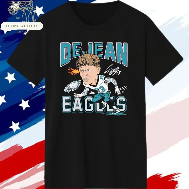 Cooper DeJean Eagles Caricature Player Graphic T-Shirt Unisex T-Shirt S