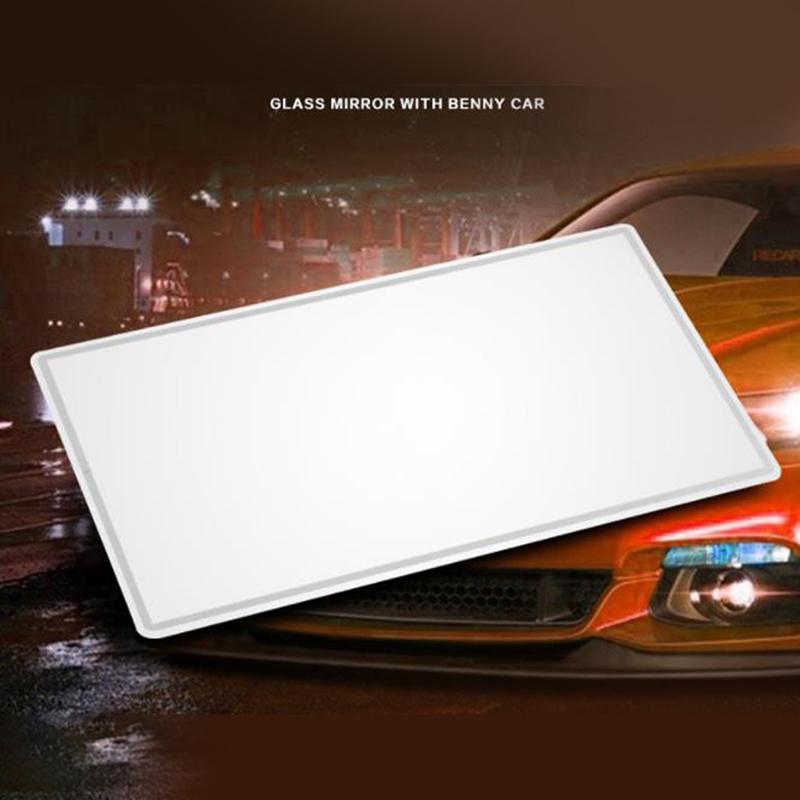 Sun-Shading Visor Makeup Stainless Steel Mirrors Portable Car Interior Mirror