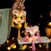 Handheld New Year Luminous Lantern Pearl Lion Lantern Keychain Plush Lion Pendant  Spring Festival