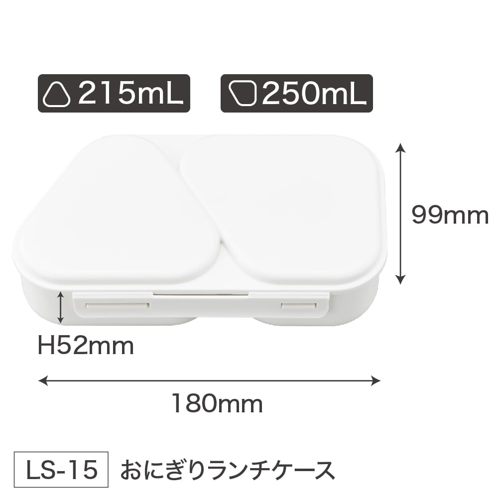 OSK Onigiri Lunch Shimaenaga SEN with Pressed Microwave Made in Japan Case, Antibacterial, 465ml, (Long-tailed Tit) Mold, Safe, LS-15,