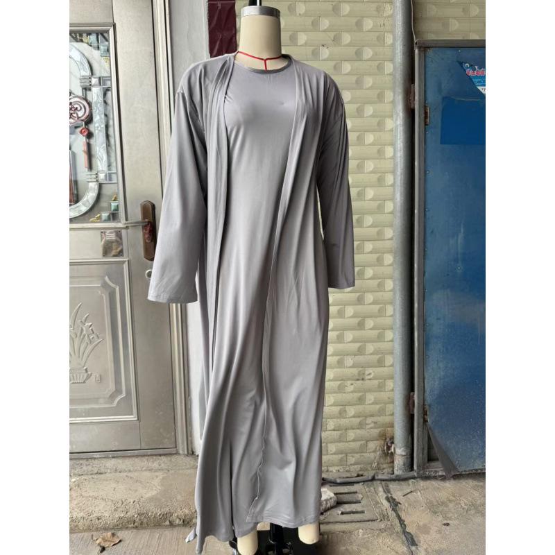 2025 Herbst Leichter Luxus Schlank geschnitten Zweiteiliges Langes Kleid Set