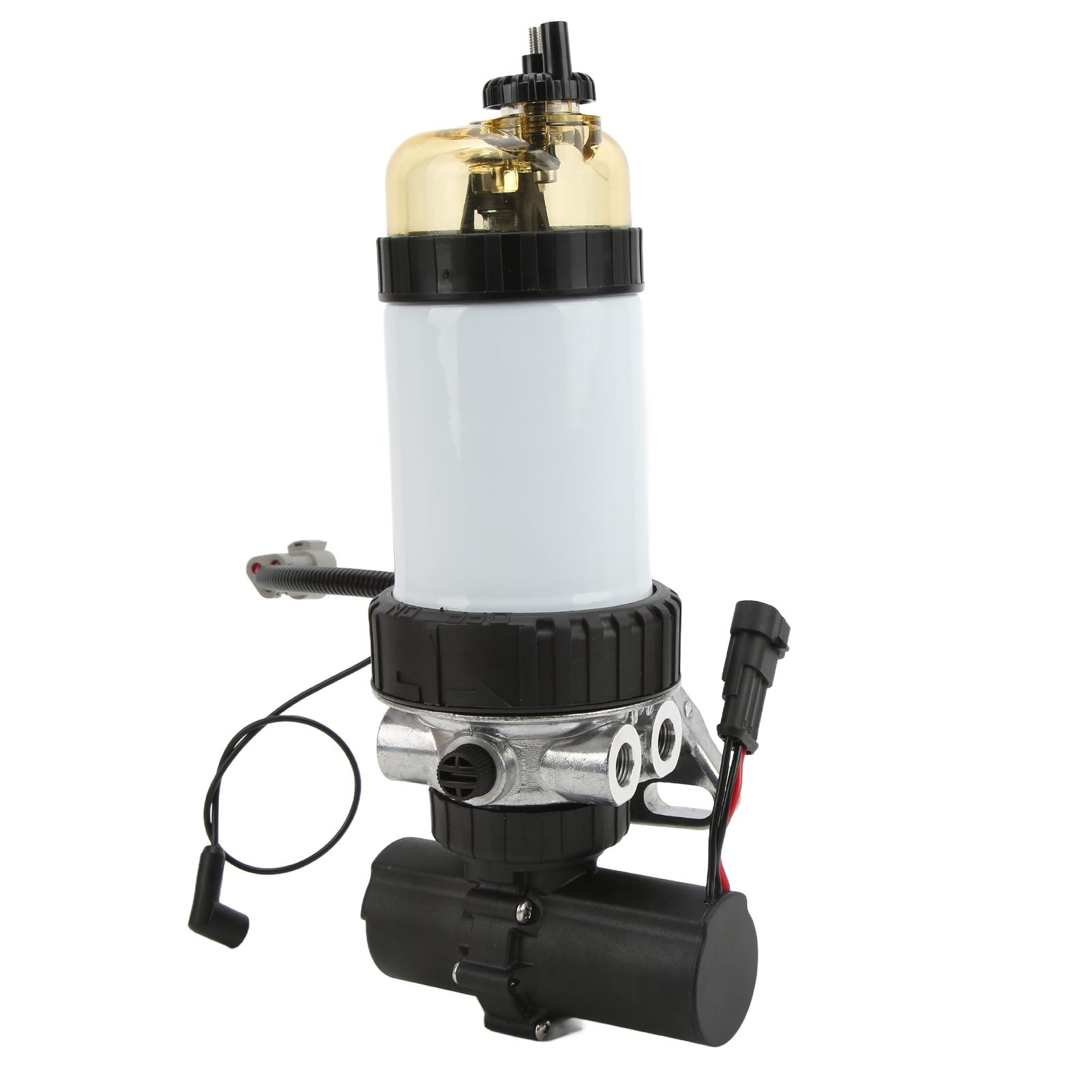 Aimo Unisex Electric Fuel Lift Pump With Filter 87802238 Replacement For New Holland Skid Steer Loader Ls180 Ls190 Lx865