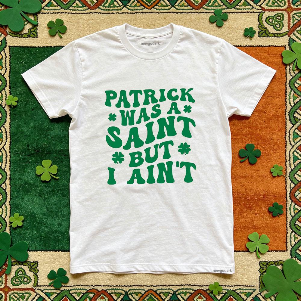 

St Patricks Day lucky Irish t shirt Adult cotton funny festival graphic t shirts Casual green Unisex woman man Party tee S