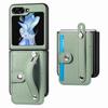 case for Samsung Z Flip 7 6 5 4 3 Wristband holder card holder fiber texture business protective case full coverage plain tough