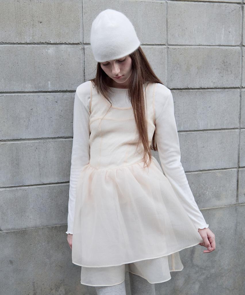 Lora Lora Organza Ribbon Mini Onepiece Salmon