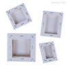 1Pcs White Blank Mini Small Dollhouse Stretched Artist Canvas Art Board Acrylic Oil Paint Dollhouse Decoration