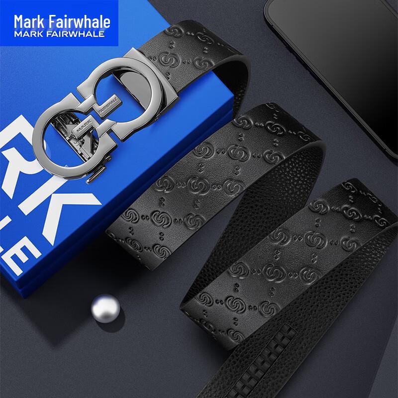 Mark Fairwhale Men's Genuine Leather Business Belt