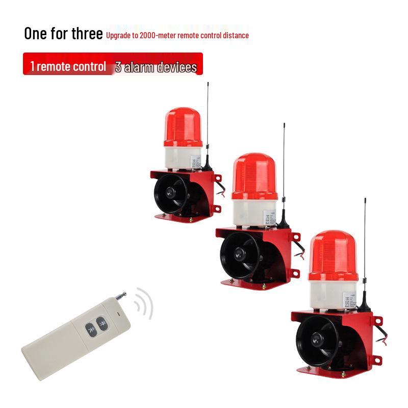 Infrared Remote Sound & Light Alarm, Wireless Voice Alert TGSG-110Y