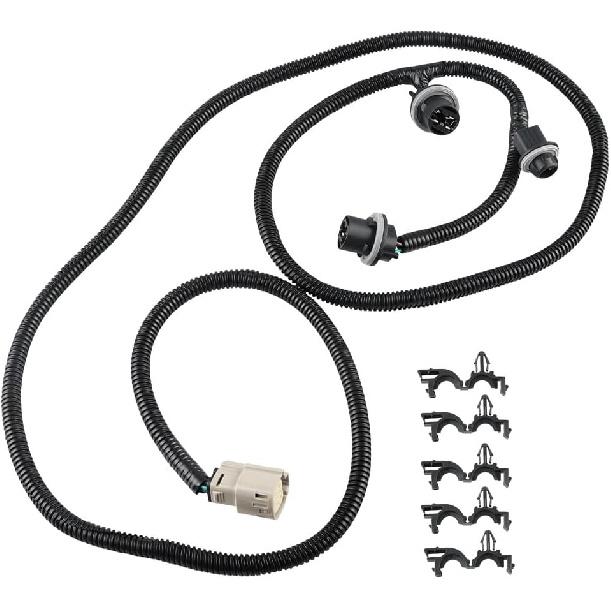 Passenger Side Tail Lamp Wiring Harness Compatible with Chevy Silverado GMC Sierra 1500 2500HD 3500HD 2016 2017 2018 2019, Replacement for 23295977,