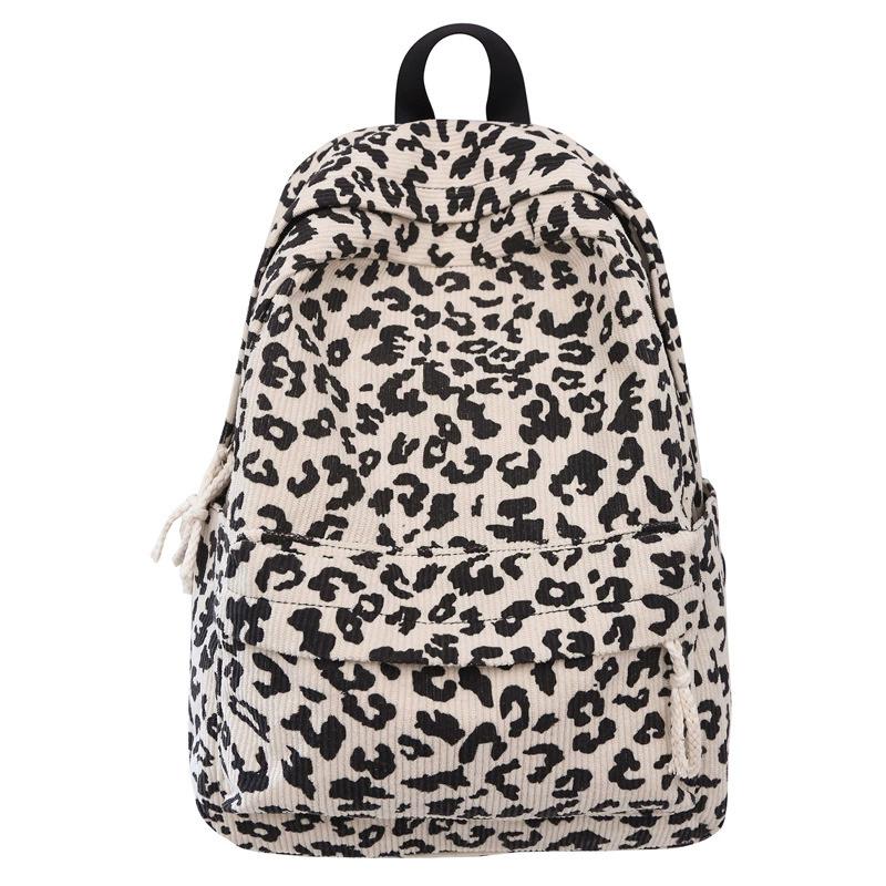 Fashion Leopard Print Backpack for Women Lightweight Large Capacity DaypackCommute Travel Casual Printed Zipper Backpack 1600₽