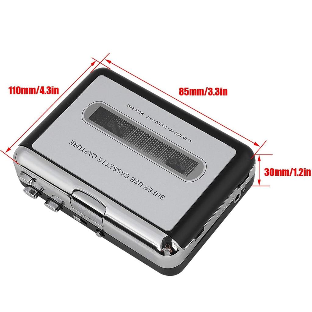 Portable cette tape to MP3 audio converter MP3 player cette tape converter