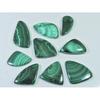 09Pcs Natural Green Malachite Fancy Cabochon Loose Gemstone 259Cts. Lot C-462