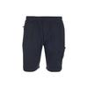 Solid Color Elastic Waist Logo Straight Leg Casual Shorts Men Shorts Black 781660340-V0020